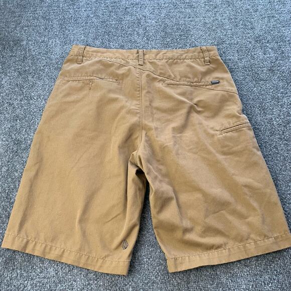Volcom Corpo Class Shorts Size 32 Brown Mens Chino Skater Surf Cotton Polyester - Picture 2 of 16